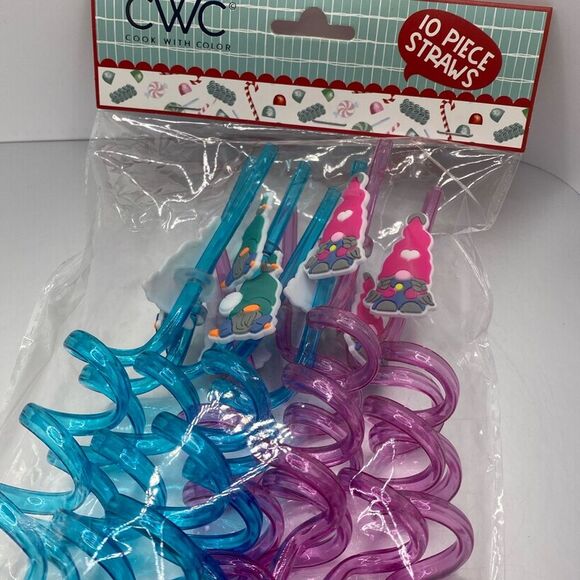 Other - Set of 10 Gnome Straws